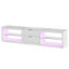203cm TV Stand for TVs up to 85", High Gloss Fluted Entertainment Center with LED Lights and 2 Drawers-1778782546