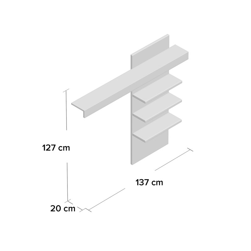Luann 4 Piece Floating Shelf
