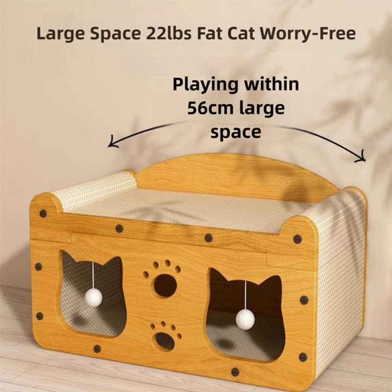 Multi-Functional Cat Scratcher Lounge Bed