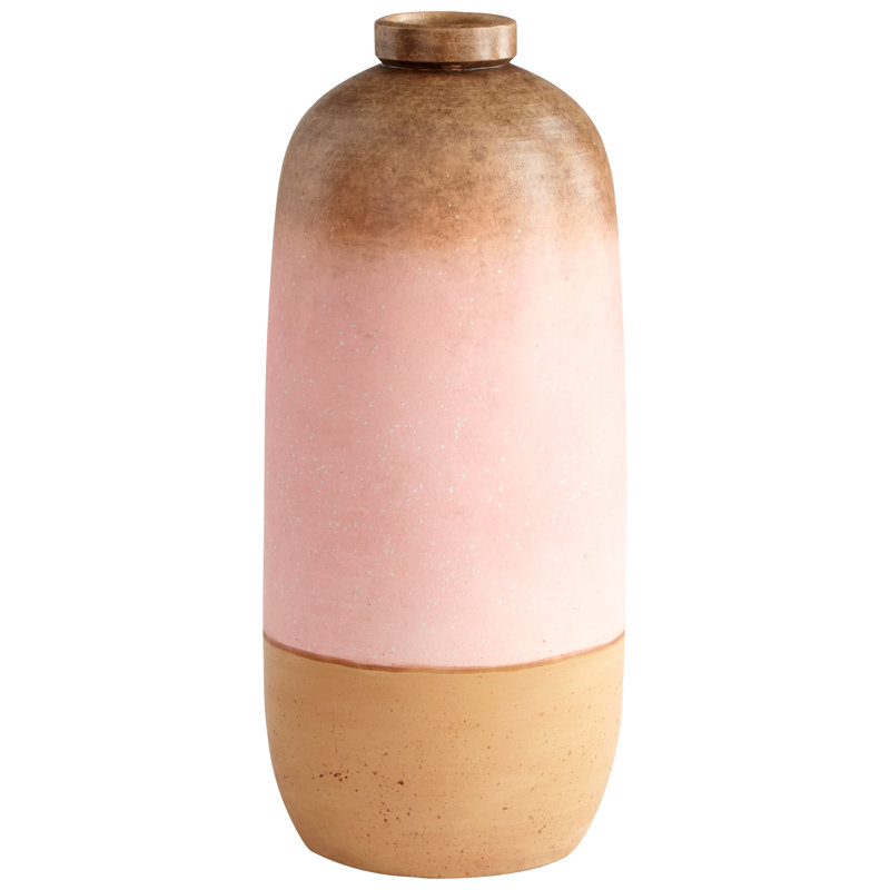 Bohemian Sunset Ceramic Bud Vase, 16'' Multicolor