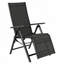 Chaise inclinable d'extérieur pliable en aluminium