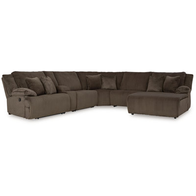 Top Tier 6-Piece Reclining Sectional with Chaise