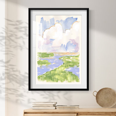 Low Country River Vista II -Framed Print