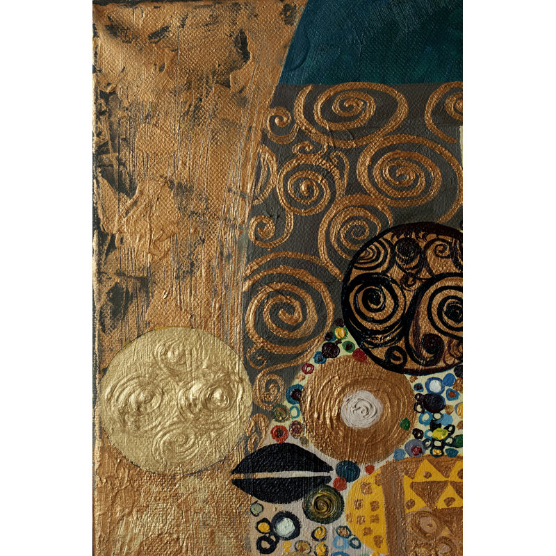 Original abstract painting 1 Piece Wrapped Canvas Wall Art, 91cm H x 61cm W