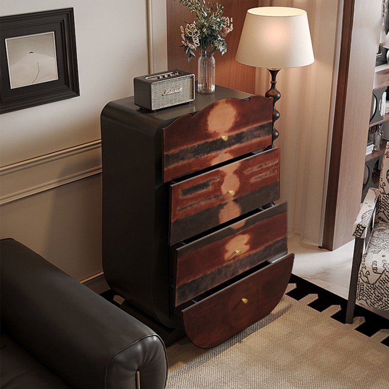 Commode d'appoint en bois à tiroirs multifonctionnels