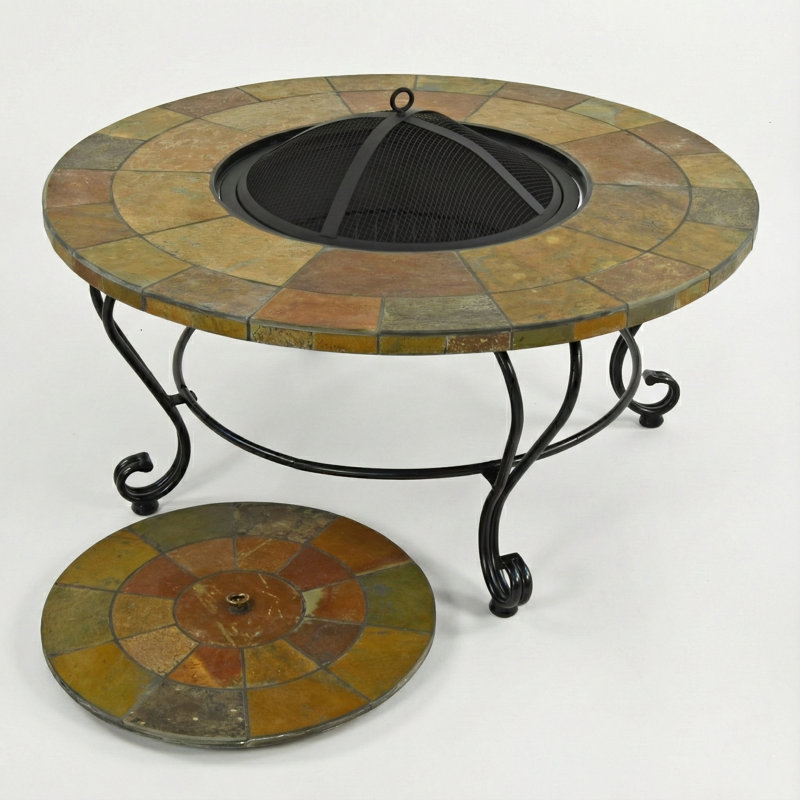 Bayfield Garden Stone Mosaic Fire Pit Coffee Table