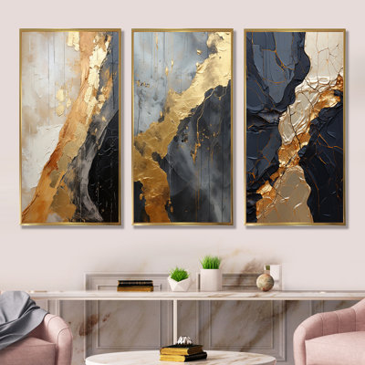Minimalism Chrome Gold And Black Poteries