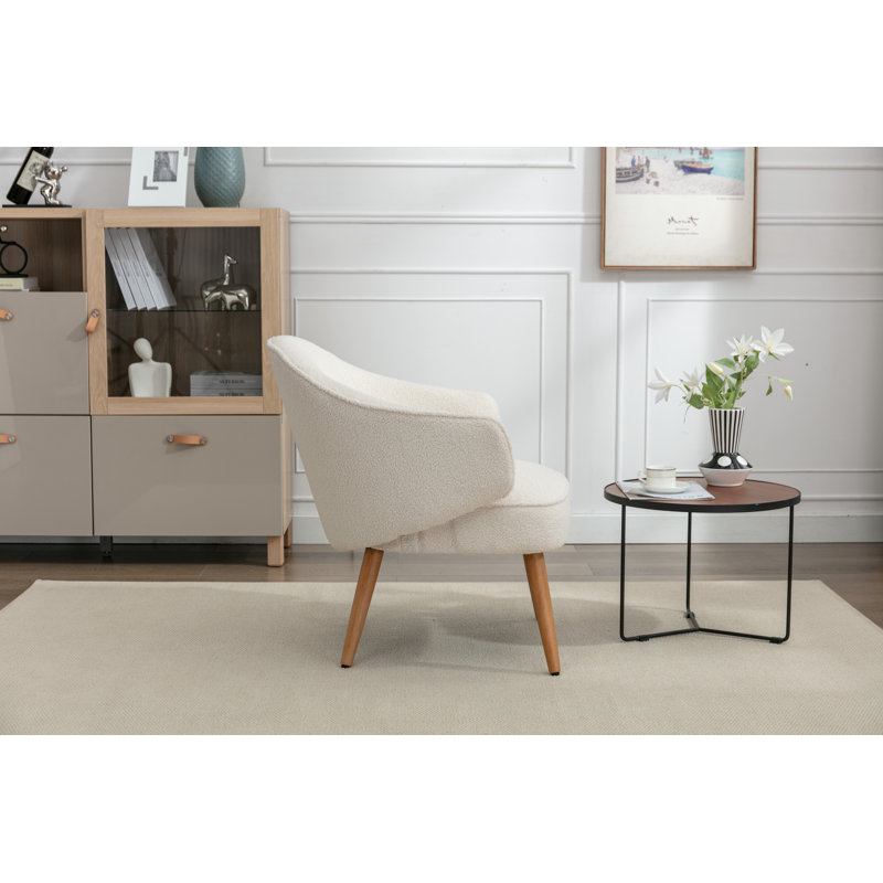 Parkin Upholstered Accent Chair, White
