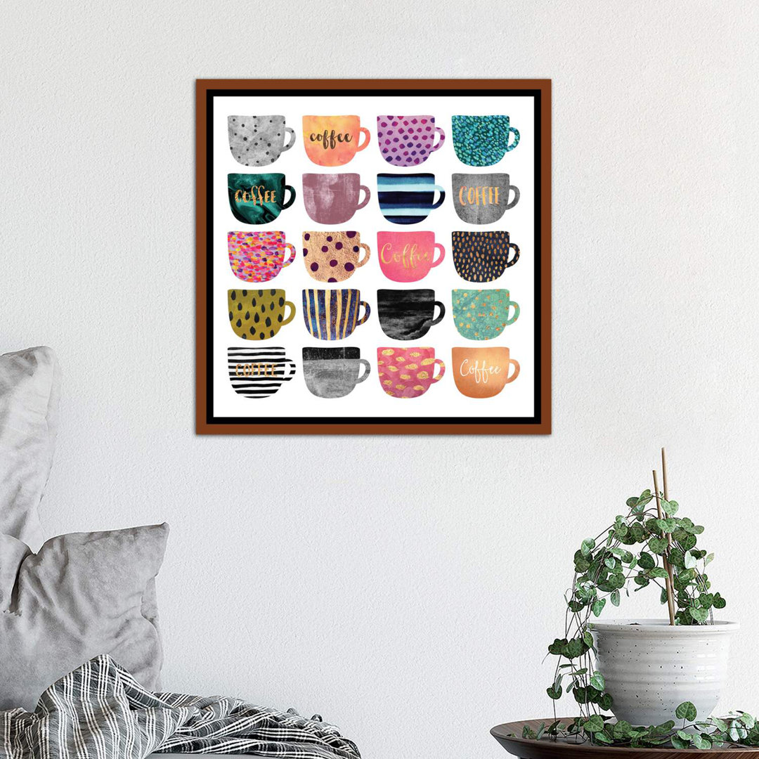 " Pretty Coffee Cups " by Elisabeth Fredriksson East Urban Home 