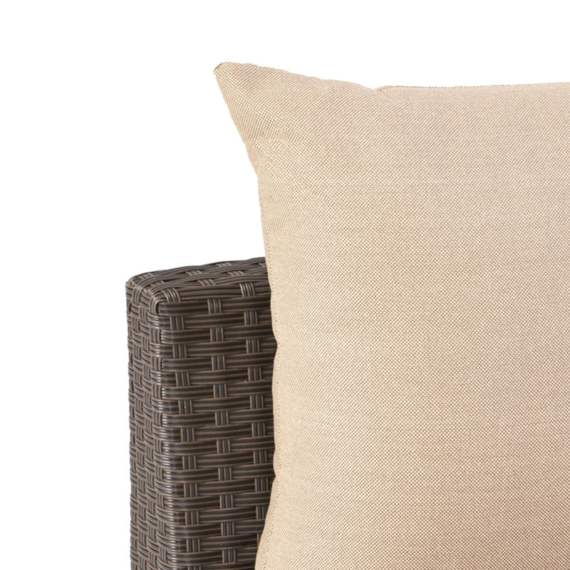 Canapé simple Pt Limon, Coussin naturel / cadre brun clair