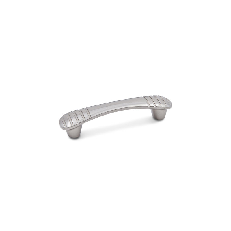 Satin Nickel Brushed Traditional Bar Pull with Mounting Hardware