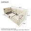 Lit de jour rembourré de taille simple, cadre de lit simple à rangement hydraulique avec chargement USB et de type C, cadre de lit avec lattes de bois et dossier de canapé touffeté, velours (sans matelas)-475894415
