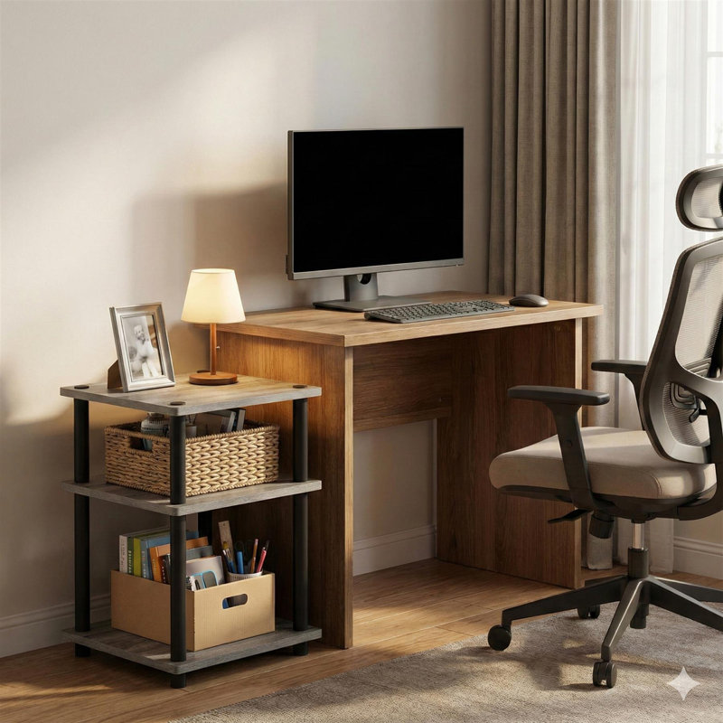 Étagère polyvalente Turn N Tube, H 22,99 po x l 14,6 po x P 14,6 po, Olivier à fruits noirs / noir