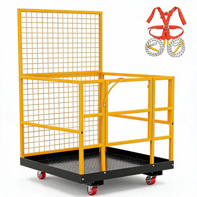 Chariot de sécurité robuste pour chariot élévateur - capacité de 1 800 lb