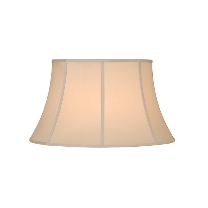 Silk Bell Lamp Shade, Tang, 11" H x 19" W x 13" D
