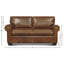 Bordeaux Leather Loveseat-46791413-72433171