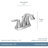 Moen Voss Centerset Bathroom Faucet with Drain Assembly-94342551