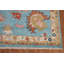 Tapis oriental bleu à motif floral Palace taille Oushak 12 x 15