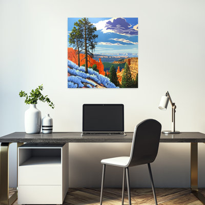 «Take The Long View», lavande abstraite, paysage, art naturel