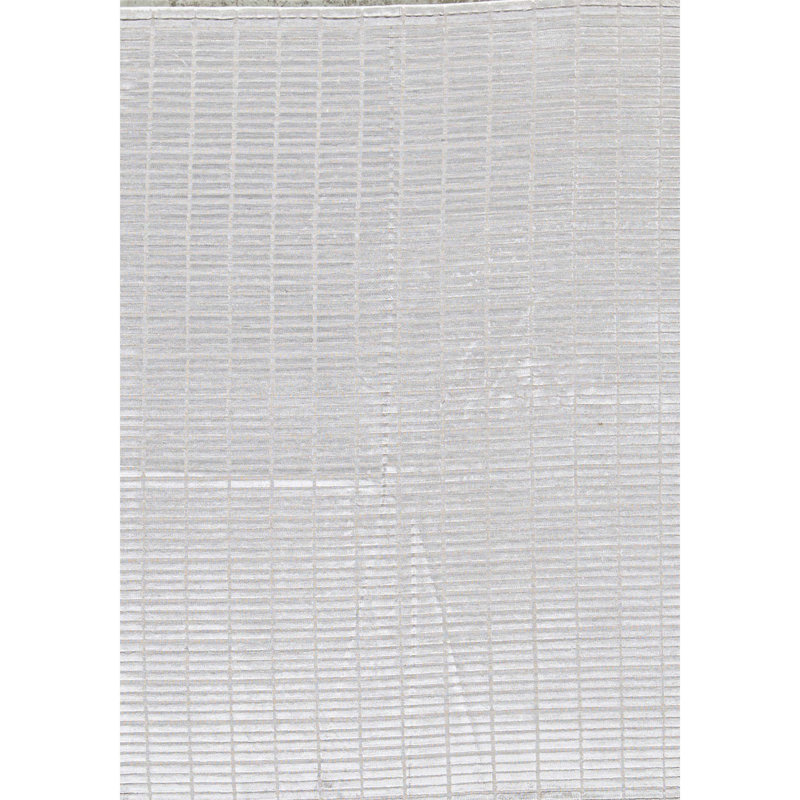Tapis gris de haute qualité noué à la main, Rectangle 5 pi 4 po x 6 pi 8 po