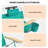 Green Aluminum Beach Chair-1781390479