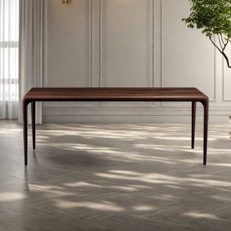 Walnut Solid Wood Dining Table, 31.49" W x 70.86" L