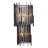 Park Row Wall Sconce - Matte Black/French Gold - 6.25"D x 11"W x 20"H