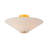 3-Light Mushroom-Shaped Fabric Semi-Flush Mount