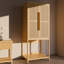 Armoire-penderie autoportante en bambou avec 2 portes Valric