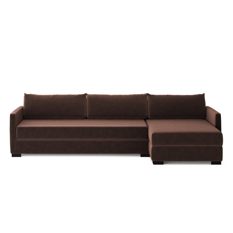 Wickham Sofa & Chaise, Crypton Nomad Snow Polyester Blend, Right Hand Facing