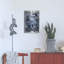 «Gecko Water Skiing» par Flyland Designs, art mural en métal-637269009