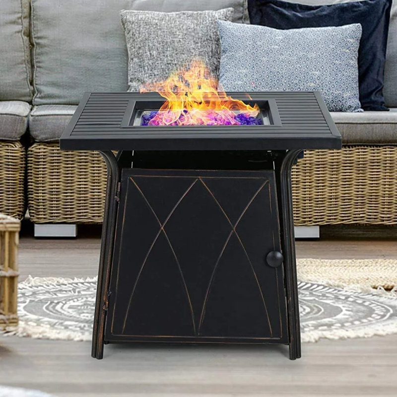 Table de foyer d'extérieur au gaz propane 28 "Alyah