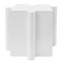 Table d'appoint modulaire Convex Edge MGO, intérieur et extérieur, blanc | Idée de cadeau-1219271331-1219271388