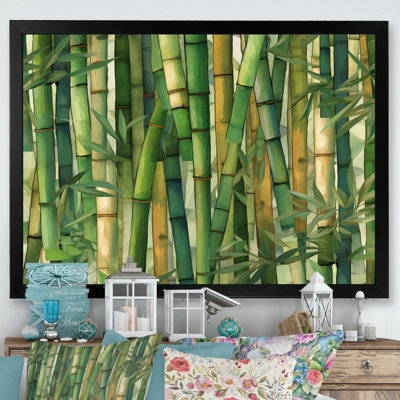 " Whispering Bamboo Geometric Patterns I "
