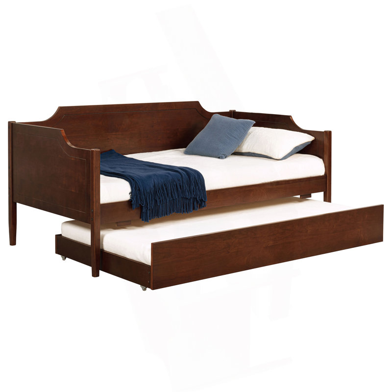 Cherry Wood Twin Daybed With Trundle