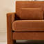 Petit causeuse moderne 58,66 po, causeuse 2 places en tissu de chenille Mid-Century
