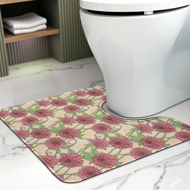 Tapis de salle de bain Floral