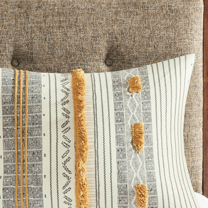 Housse de couette 100% coton, Housse de couette pour grand lit + 2 taies décora
