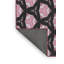 Tapis noir/zone rose à motifs-79378410