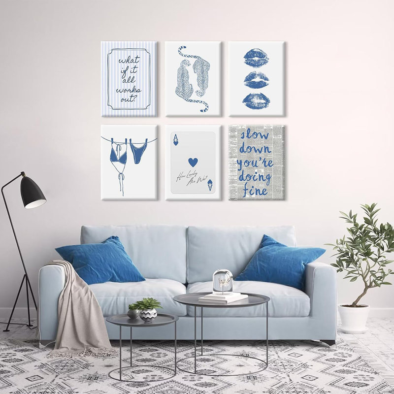 6 Piece Wrapped Canvas Print