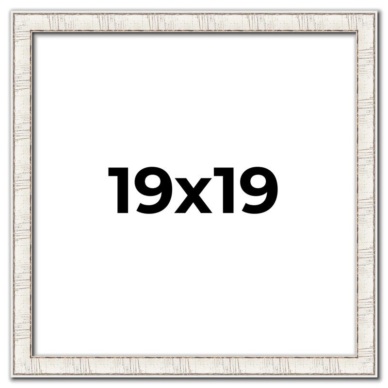 Silver Solid Wood Single Picture Frame, 19" W x 19" H