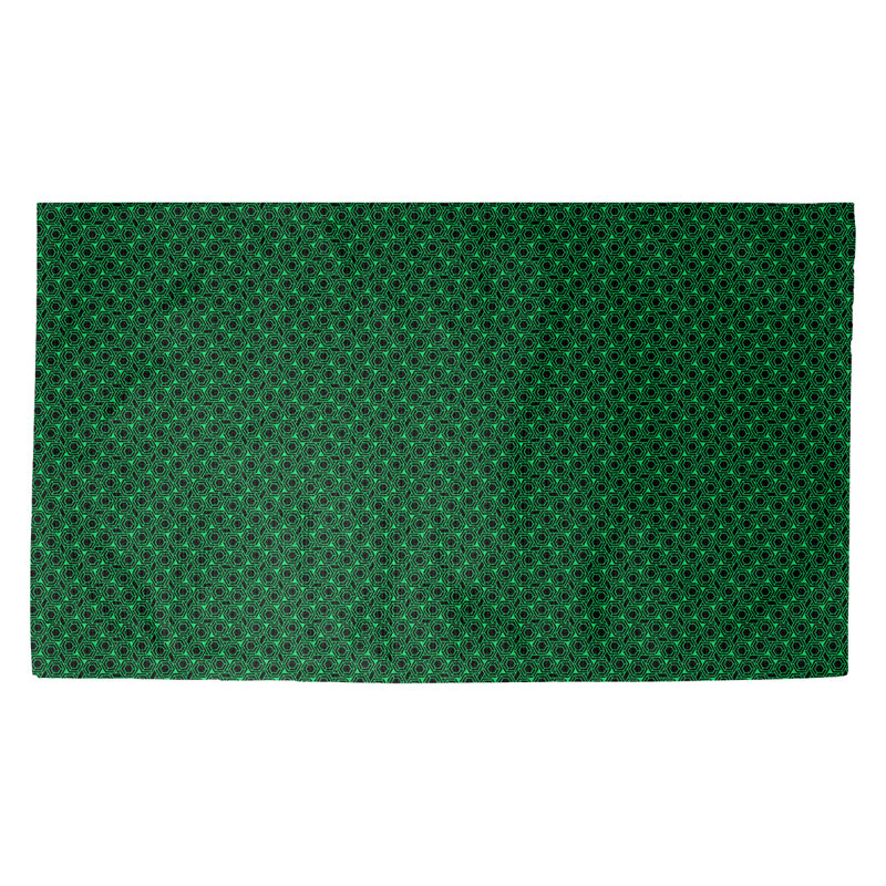 Tapis de porte d’intérieur Galle, Rectangle 5 pi 2 1/2 po x 7 pi 2 po, Vert foncé