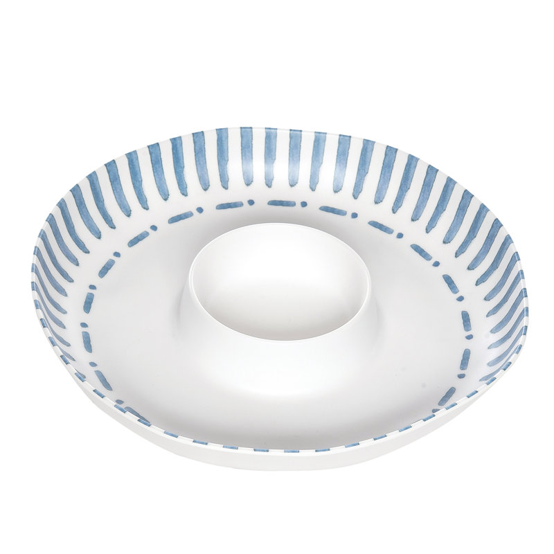 Maren Melamine Chip & Dip Server