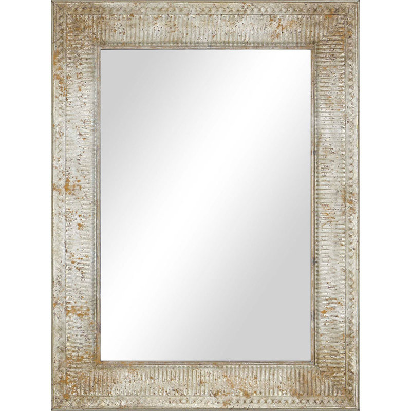 47" Silver Metal Accent Mirror