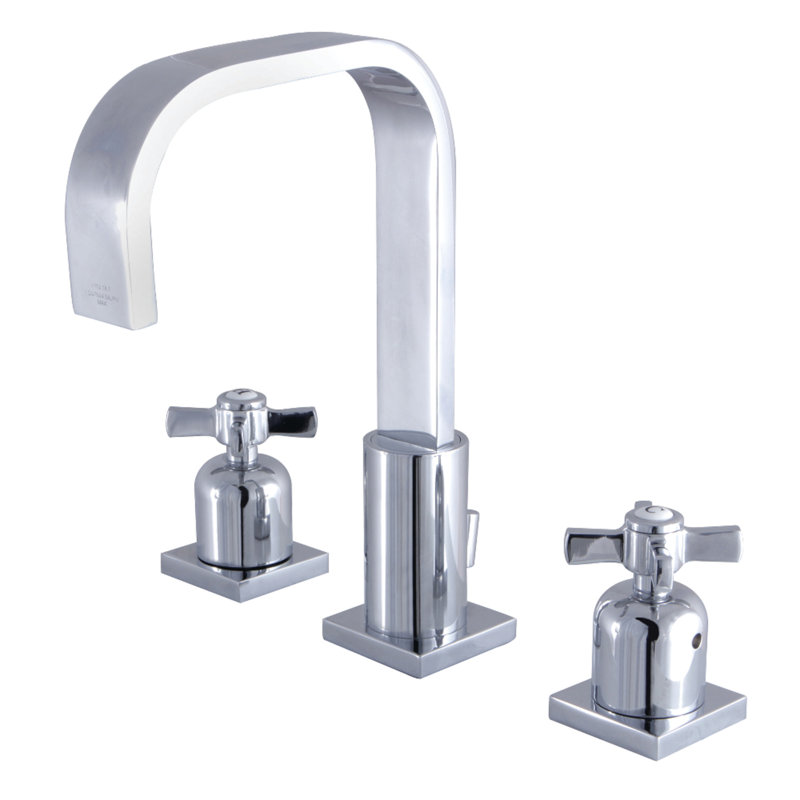 Robinet de salle de bain espacé Kingston, Chrome