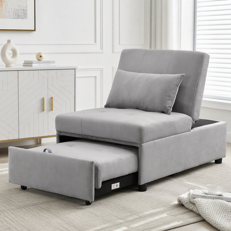 Convertible Folding Ottoman Sofa Bed with Multi-Functional Design