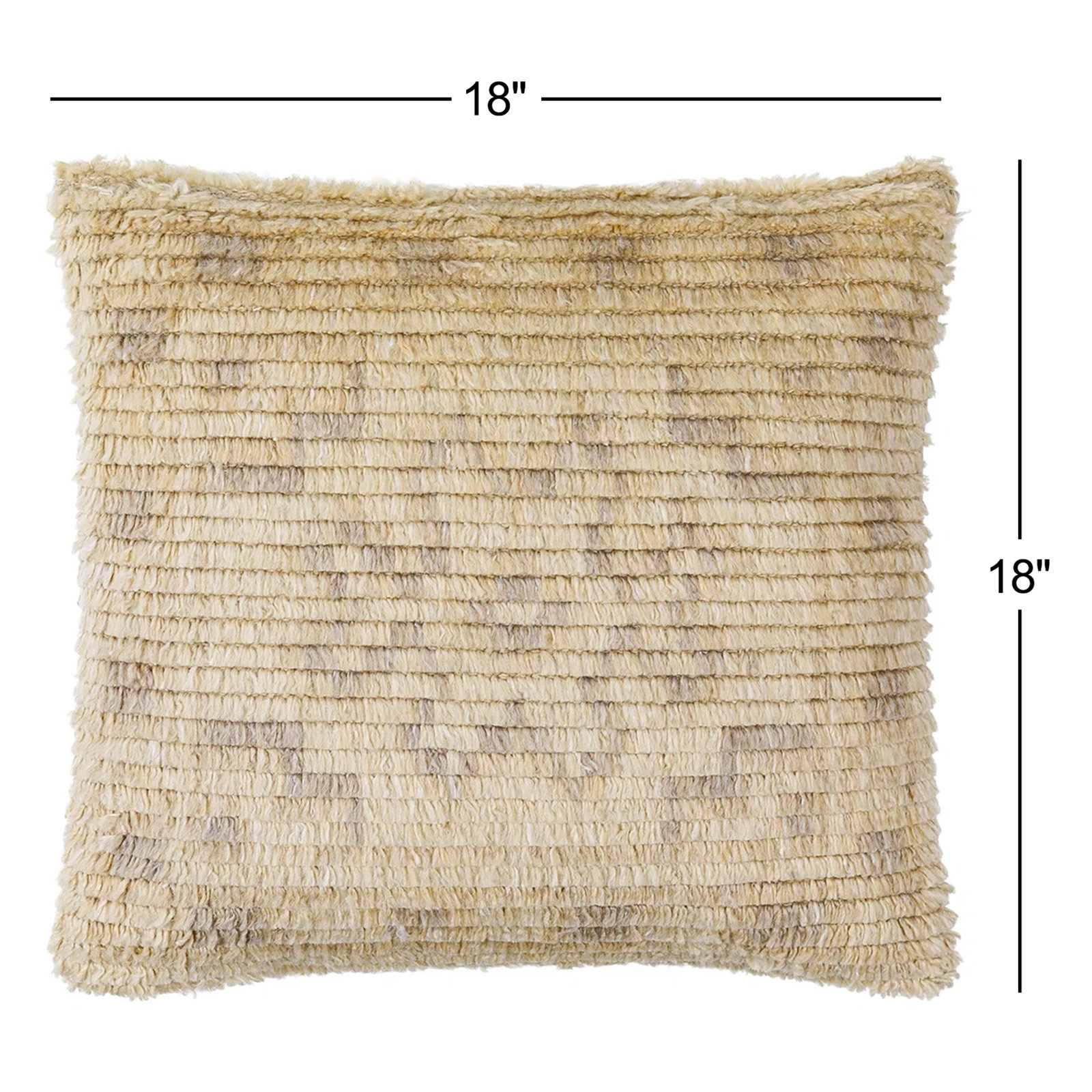 Wool Pillow Cover, 18" x 18", Down