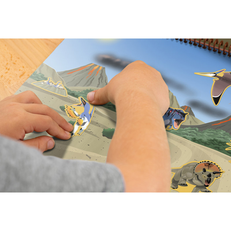 Teacher Created Resources Dinosaurs and Prehistoric Animals Reusable Sticker Pad, Pack of 3