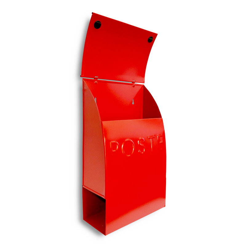 Milano Wall Mounted Mailbox, Red