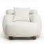 Chaise d'appoint rembourrée avec coussin-130065258